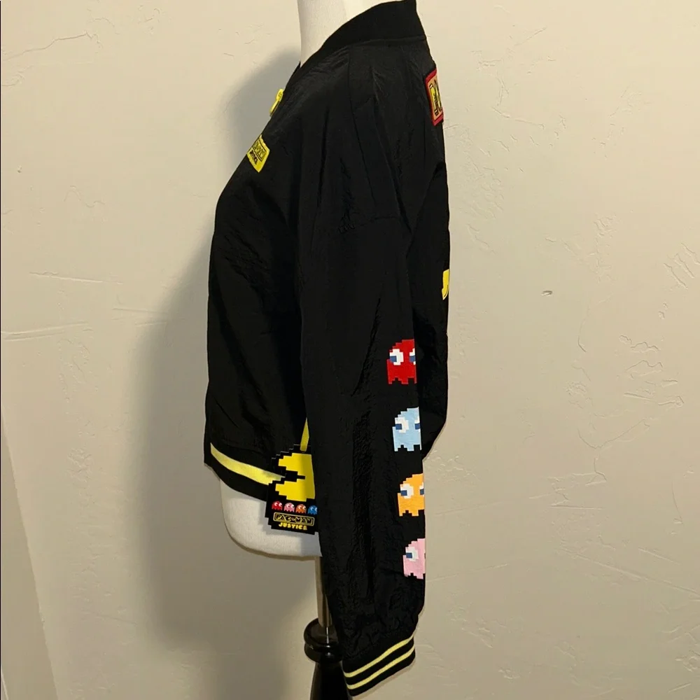Justice Girls XL 16/18 Pac Man Mini Bomber Jacket